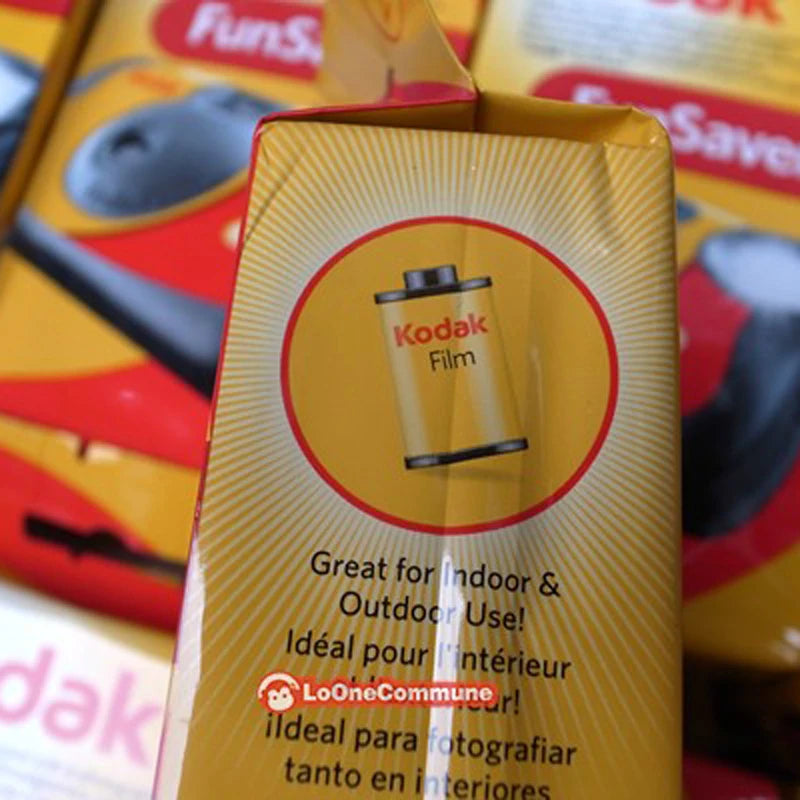 Kodak FunSaver Disposable Camera – Single Use, Flash, 27/39 Exposures