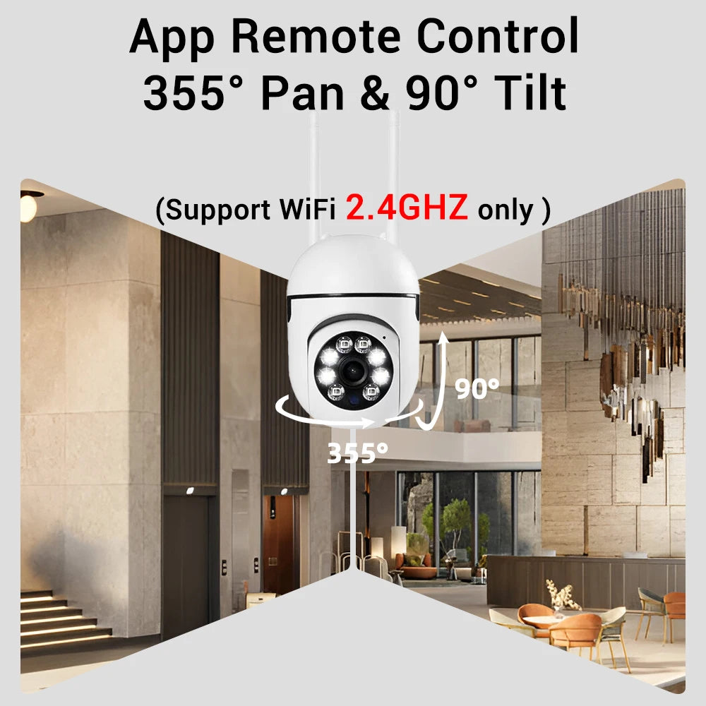 O-Kam Pro 8MP WiFi IP Camera – 2.4G Wireless Home Security with 5X Zoom & Tracking