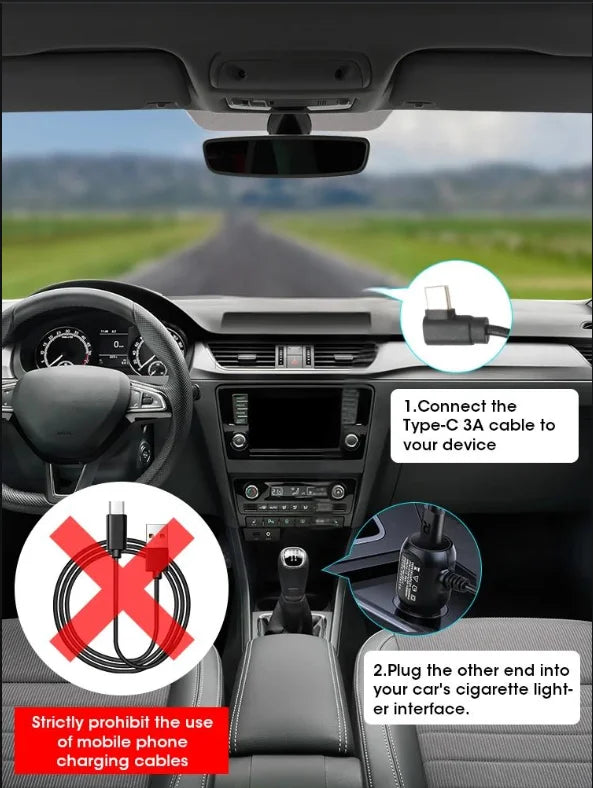 4K UHD Dash Cam – Night Vision, Wi-Fi, GPS Support & 24H Parking Monitor