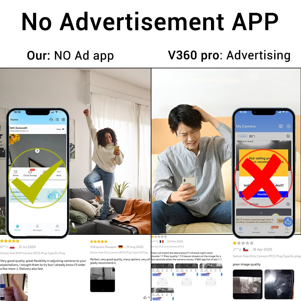 O-Kam Pro 8MP WiFi IP Camera – 2.4G Wireless Home Security with 5X Zoom & Tracking