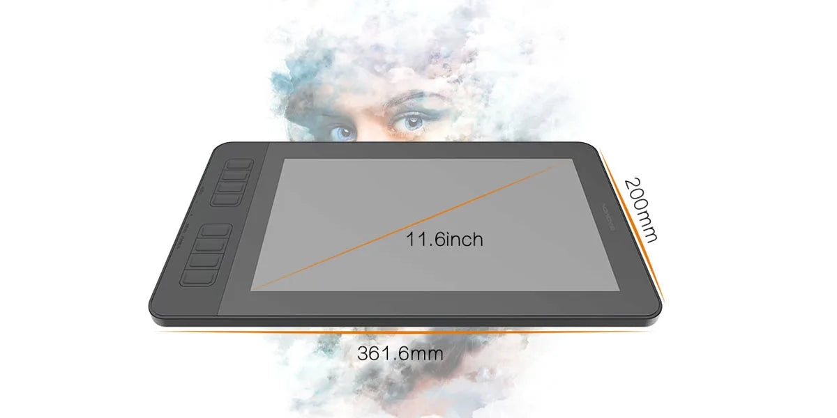 GAOMON PD1161 HD Graphics Drawing Tablet – IPS Screen, 8 Shortcut Keys & Battery-Free Pen