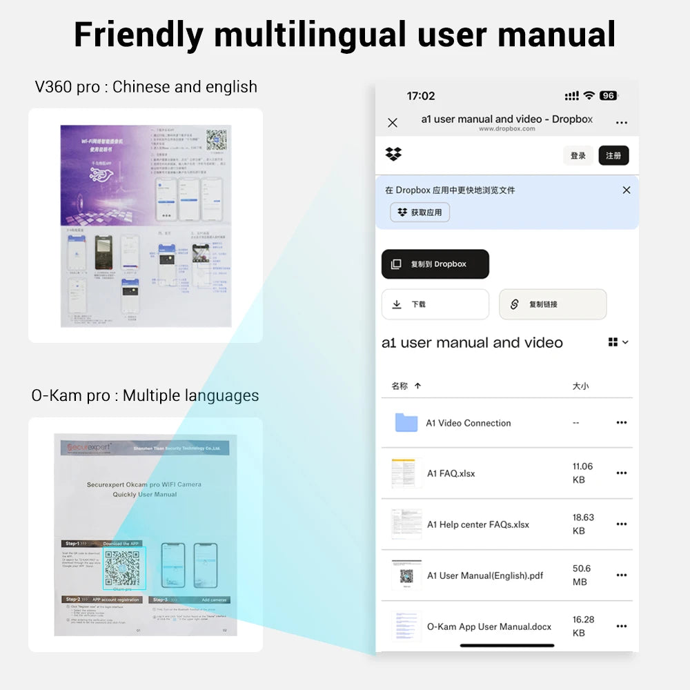 O-Kam Pro 8MP WiFi IP Camera – 2.4G Wireless Home Security with 5X Zoom & Tracking