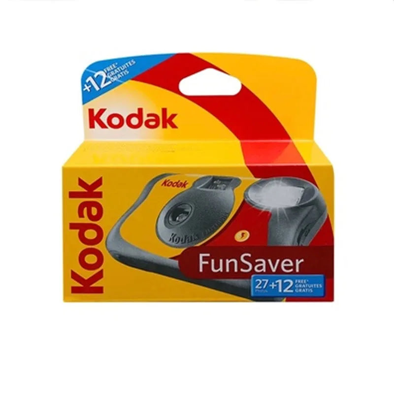Kodak FunSaver Disposable Camera – Single Use, Flash, 27/39 Exposures