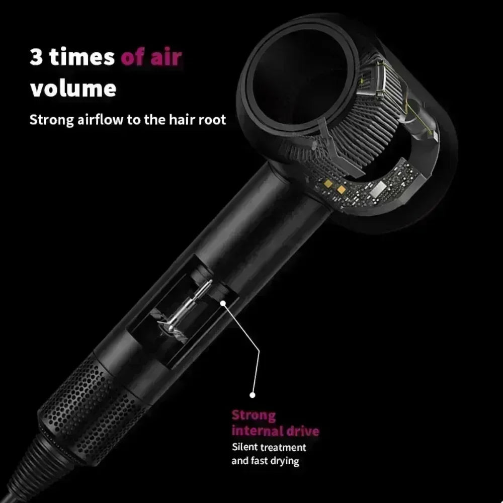 5-in-1 Professional Hair Dryer – Hot & Cold Air, Lightweight Thermostatic Styling Tool