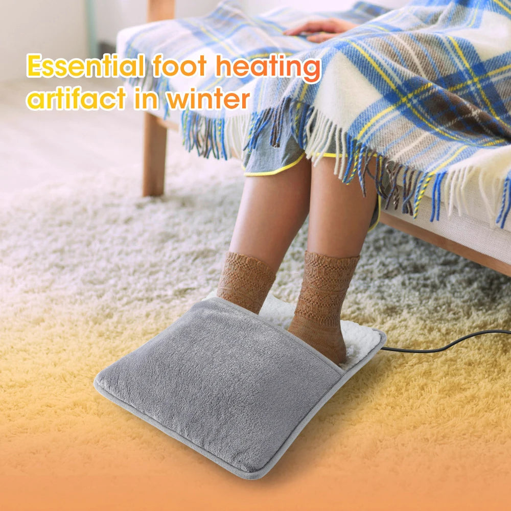 USB Electric Foot Warmer – Soft Plush Heating Pad for Home, Fast Heating